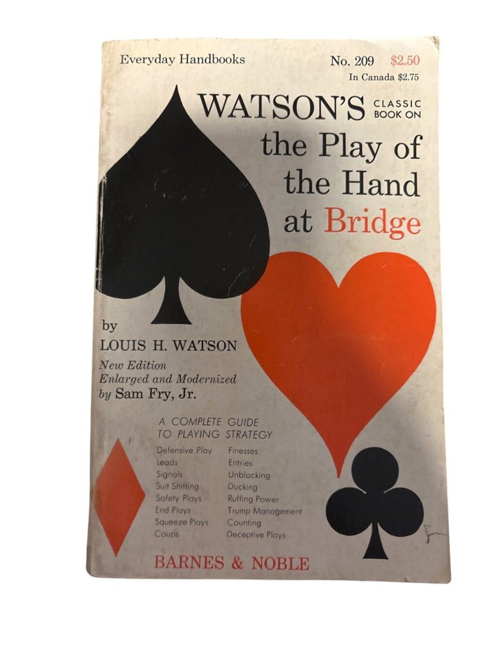 Watsons Classic Book On The Play Of The Hand At Bridge By Louis H. Watson